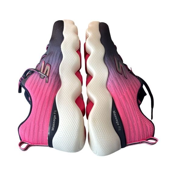 SKETCHERS GO WALK MASSAGE FIT NAVY AND PINK. - Picture 9 of 11